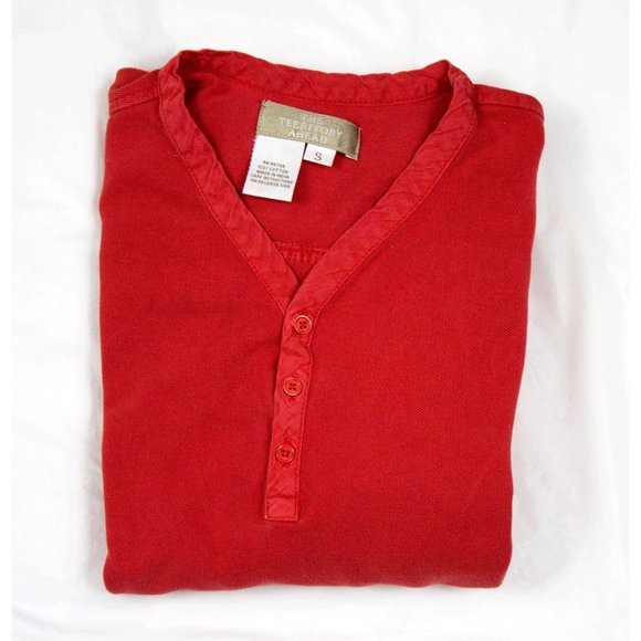 The Territory Ahead Mens  Long Sleeve‎ Henley Pullover Shirt Size Small - Picture 4 of 5